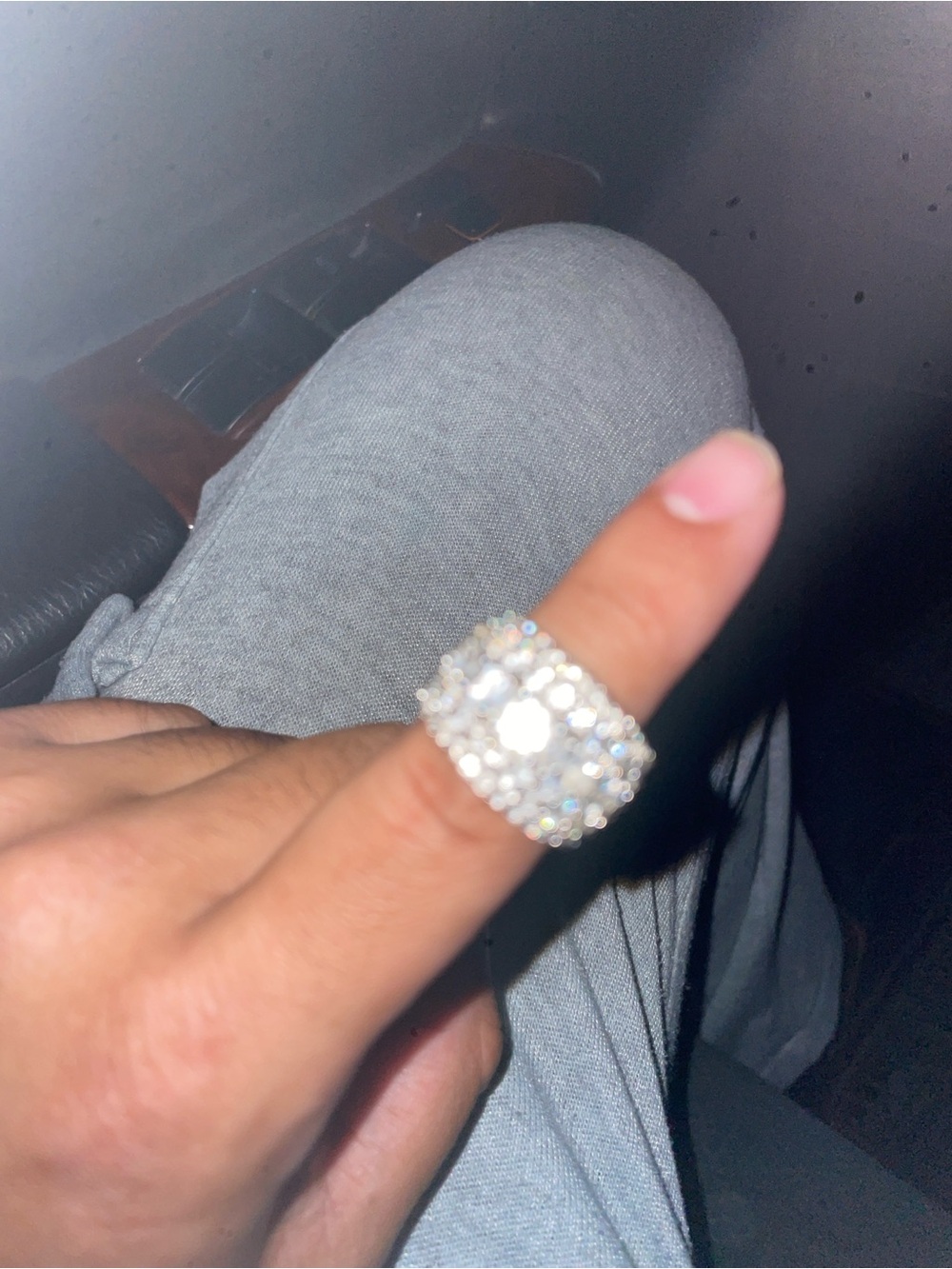 925 SilverCubic Zirconia Statement Ring - White high quality doesn’t tarnish